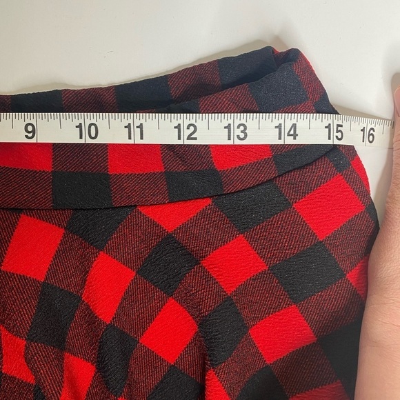 Buffalo Plaid Skater Skirt Red and Black Sz XL - Picture 6 of 7